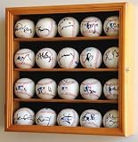 20 MLB Baseball Display Case Cabinet with UV protection rated acrylic door