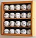 20 Baseball Display Case Cabinet Holder Wall Rack w/ UV Protection