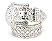 Deal Fashionista Women's Western Rhinestone Chrome Studded Rodeo Cowgirl Belt