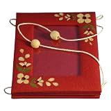 Handmade Set Of 3 Hanging 4 x 6 in. Picture Frames In Red (Thailand)