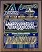 Arizona Diamondbacks 2001 World Series MLB Baseball 11x13 Healy Wall Plaque with Walnut Finish Backi