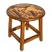 Handmade Kids Furniture - Carved Wood Childrens Table With Giraffe Design & Painted Accents