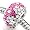 Pugster Mothers Day Charms Clear & Pink Crystal Shine European Bead Fits Pandora Chamilia Biagi Charm Bracelet