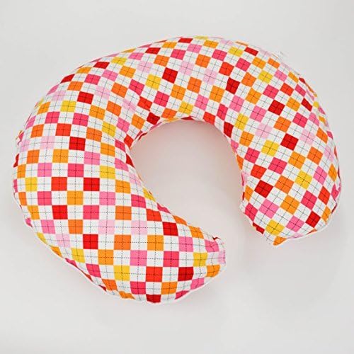Pink Argyle Nursing Pillow Cover