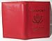Genuine Red Leather Passport Cover Holder Case Wallet