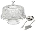 Godinger Coquille Crystal Domed Cake Plate
