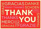 Galison Typography Thank You Note Cards (29218)