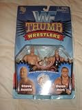 WWF Steve Austin and Owen Hart Thumb Wrestlers Figures