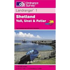 Shetland: Yell, Unst and Fetlar (Landranger Maps)