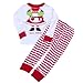 Toddler Kid Boys Girls Christmas pajama T shirt+long pants YSQA7061