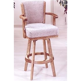 Click here to buy Game Room Swivel Bar Stool 45.5hx23.5w Medium Oak by Home Decorators Collection.