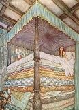 Wallmonkeys Peel and Stick Wall Decals - The Princess and the Pea by Edmund Dulac - Removable Graphic