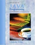 Introduction to Java Programming with Microsoft Visual J++ 6.0 Y Daniel Liang, Y. Daniel Liang