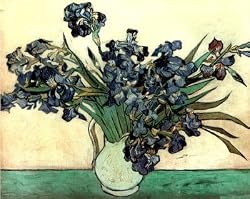 (16x20) Vincent Van Gogh Irises In Vase Art Print Poster