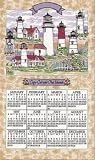 Calendar Towel - Lighthouses of Cape Cod