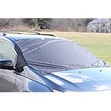 Premium Windshield Snow Cover - Sizes for ALL Vehicles - Covers Wipers - Snow, Ice, Frost Guard - No More Scraping! - Door Flaps - Windproof Magnetic Edges- 100% Satisfaction Guaranteed!