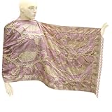 Fashion Cotton Stole With thread Work In Self Design Flower & Sequence Work (Free Shipping) Stle0271rr