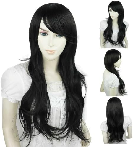 Landisun New Stylish SN008 Black Women Girls Sexy Long Fashion Full Wavy Hair Wig