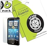 Spare Products (6 Pack) of HTC Inspire 4G Screen Protectors (CLEAR)