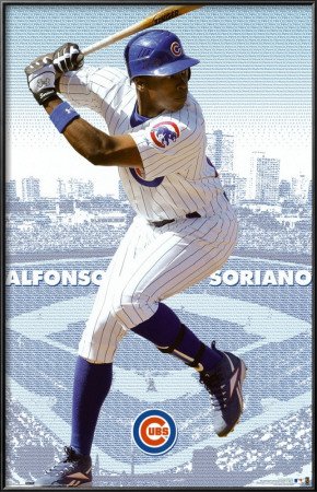 Chicago Cubs- Alfonso Soriano Lamina Framed Poster Print, 22x34