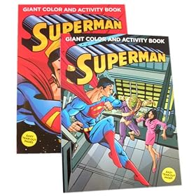Superman Coloring and Activities Book set : (2 pc) by