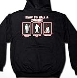 How To Kill A Zombie Mens Sweatshirt, 1 Choose Your Weapon, 2 Aim For the Head, 3 Don't Miss Men's Pullover Hoodie