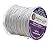 Mandala Crafts Nylon Satin Cord - 1mm Nylon Cord for Jewelry Making - 1mm Cord Nylon String for Bracelets Making - 109 Yds Silver Strings Rattail Chinese Knotting Cord