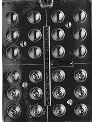 Buy B S ROUND LIQUOR All Occasions Candy Mold Chocolate by CybrTrayd