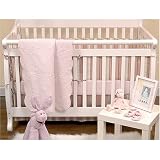 Classic Pink - 6 Piece Baby Pink Nursery Crib Bedding Set
