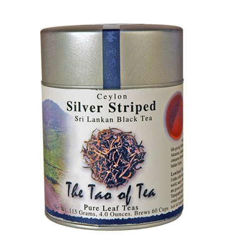The Tao Of Tea Sri Lankan Black Tea Ceylon Silver Striped, 4-Ounce Tin (Pack of 2) by The Tao of Tea