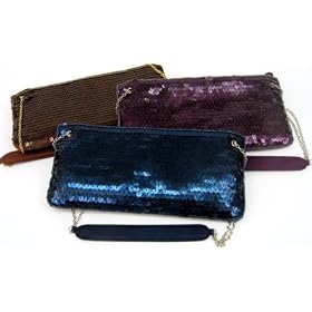 La Regale Evening Clutch Purse Handbag bags, Midnight Blue