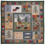 Patch Magic 72-Inch by 72-Inch Northwoods Walk Shower Curtain