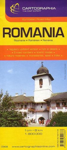 City Travel Guides Discounted  Books : Romania Map