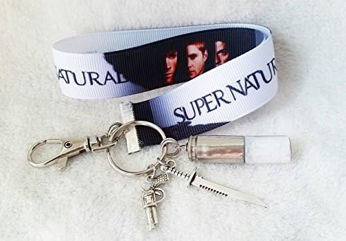 Supernatural Keychain / supernatural lanyard / supernatural wristlet / Supernatural key rings / key chains