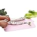 FaSoLa Plastic Cutting Boards Non-Slip Children Learning Cooking Cutting Mats with 4 Color(13.8x9.1x0.1 Inch, Pink)