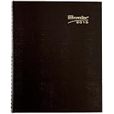 Brownline 8.87 X 7.12 Inches 2015 Coilpro Monthly Planner, 14 Months for December 2014 - January 2016, Black (CB1200C.BLK-15)