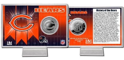Chicago Bears Super Bowl Silver Coin Card
