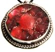 Pendant: Sandcast Red Circles