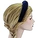 QtGirl Navy Headbands Wide Padded Thick Alice Band Velvet Hair Hand for Girls