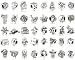 Bundle Monster 80 Pc Antique Silver Plated Oxidized Metal Beads Charms Set Mix Lot - Compatible with
