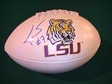 Tyrann Mathieu Honey Badger Lsu Signed Autographed Full Size Football and Case Matching Numbers