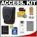 Zing Design Contour Compact Digital Camera Case + NB-5L Battery + 4GB SDHC Card + Cleaning Kit for Canon Powershot SD790 IS, SD850 IS, SD870 IS, SD880 IS, SD950 IS, SD970 IS, SD990 IS & SX200 IS Digital Cameras