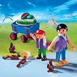 PLAYMOBIL® 4467 - Tierpark - Besucher mit Bollerwagen