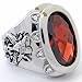 Ed Hardy "Love Kills Slowly" with Oval Red Cz