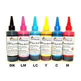 PrintPayLess® Brand UV resistant Refill Ink, Bulk Ink for Epson: Ink refill set for CIS/CISS or refillable cartridges for Epson 98, 99 ink: Artisan 700, 710, 800, 810