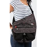 YAK PAK J Hook Shoulder Bag - MORE COLORS AND PATTERNS! (Grey Geometry)