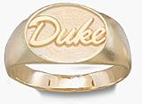 Duke Blue Devils Script Oval Duke Ladies' Ring Size 6 1/2 - 14KT Gold Jewelry