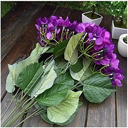 YESIT Home Decoration Artificial Silk Hydrangea flower(dark purple)