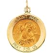 14K Yellow Gold St. Mark Medal - 22.00mm