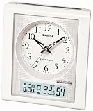 CASIO (カシオ) 温度湿度計付き電波アナログ目覚まし時計 ホワイト TQT-351NJ-7ＢJF TQT-351NJ-7BJF